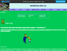 Tablet Screenshot of matematikahrou.websnadno.cz