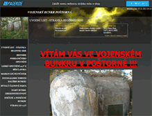 Tablet Screenshot of bunkr-postorna.websnadno.cz