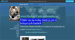 Desktop Screenshot of hockey-cards.websnadno.cz