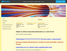 Tablet Screenshot of mazoretky.websnadno.cz