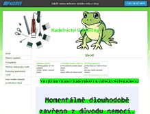 Tablet Screenshot of kadernictvi-u-zabicky.websnadno.cz