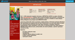 Desktop Screenshot of detskeakce.websnadno.cz