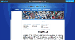 Desktop Screenshot of cardscollectors.websnadno.cz