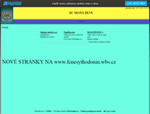 Tablet Screenshot of fcnesyt.websnadno.cz