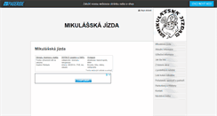Desktop Screenshot of mikulasskajizda.websnadno.cz