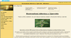Desktop Screenshot of ajurvedaars.websnadno.cz