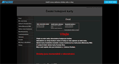 Desktop Screenshot of ceskehokejovekarty.websnadno.cz