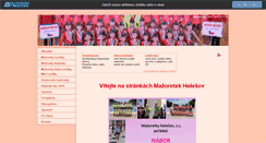 Desktop Screenshot of mazoretkyholesov.websnadno.cz