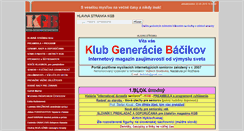Desktop Screenshot of kgbacikovia.websnadno.cz