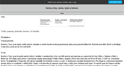 Desktop Screenshot of karlovy-vary-mesto-lazne-a-historie.websnadno.cz