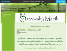 Tablet Screenshot of macikuvobchod.websnadno.cz
