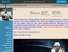 Tablet Screenshot of hokej-karty.websnadno.cz