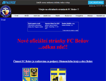 Tablet Screenshot of fc-benov.websnadno.cz
