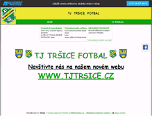 Tablet Screenshot of fotbaltrsice.websnadno.cz