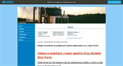 Desktop Screenshot of musalek-euro-trains.websnadno.cz