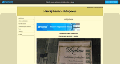 Desktop Screenshot of harcky-kanar.websnadno.cz