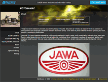 Tablet Screenshot of motomaniac.websnadno.cz